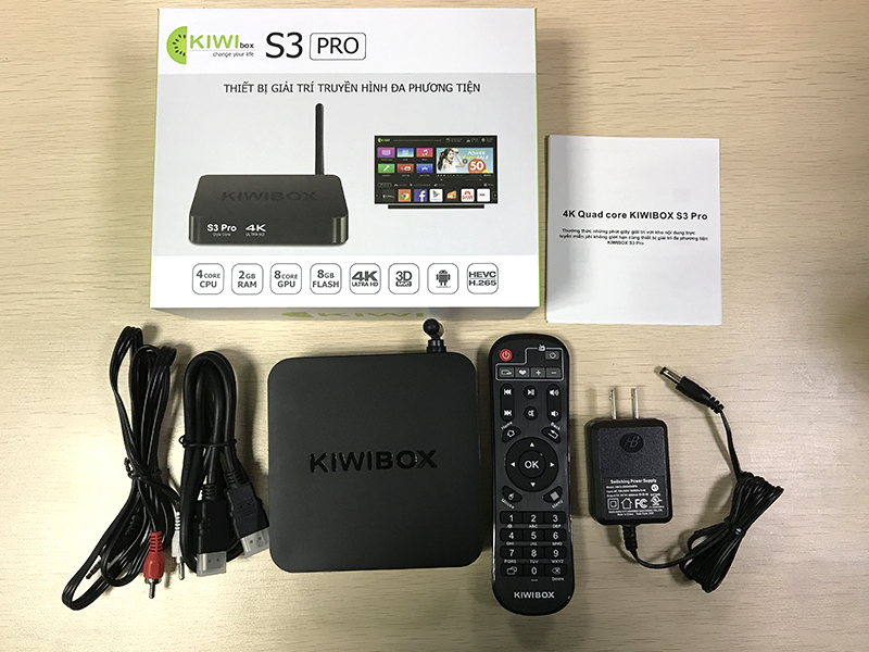 Bộ sản phẩm Kiwibox S3 Pro